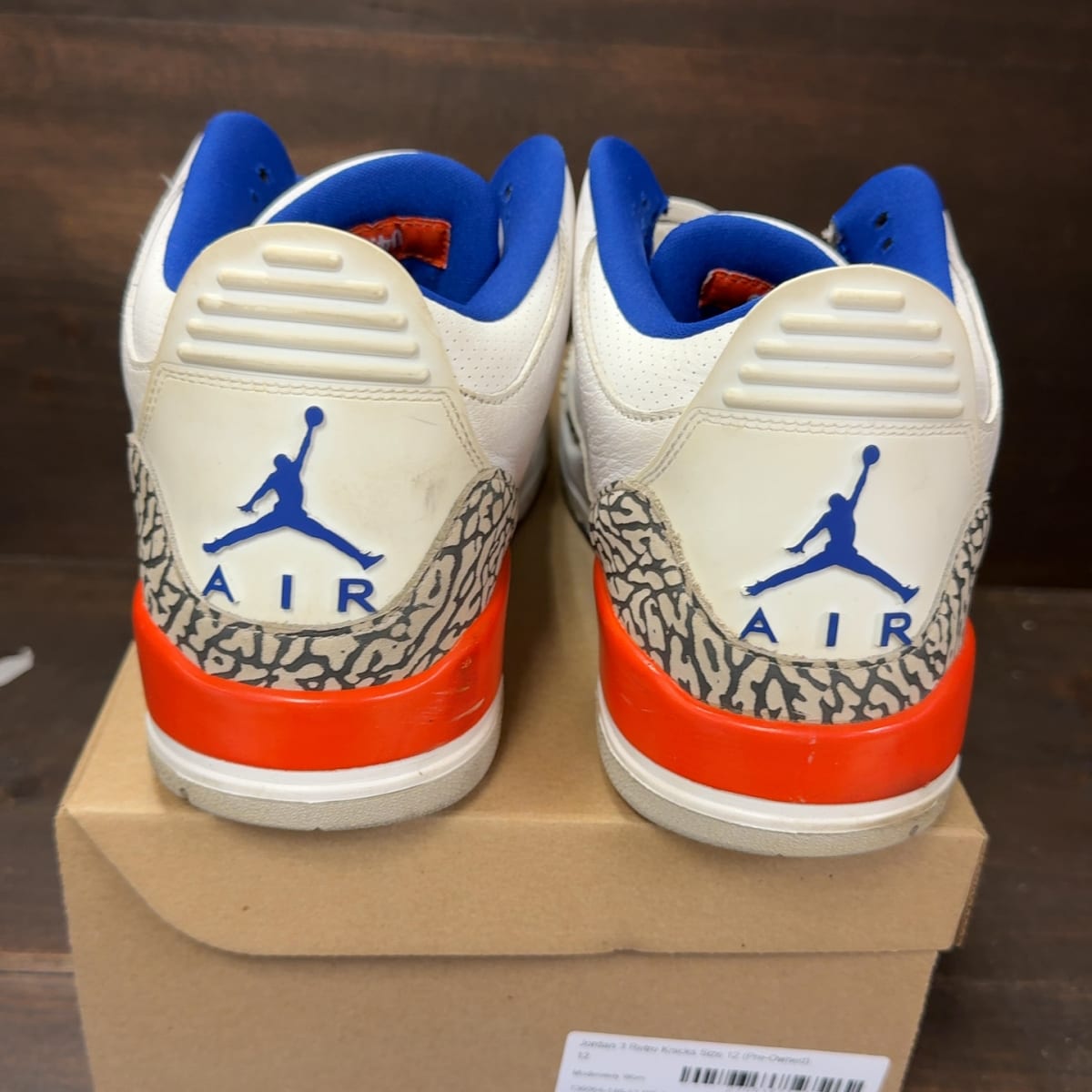 Jordan 3 Retro Knicks Size 12 (Pre-Owned) - aux