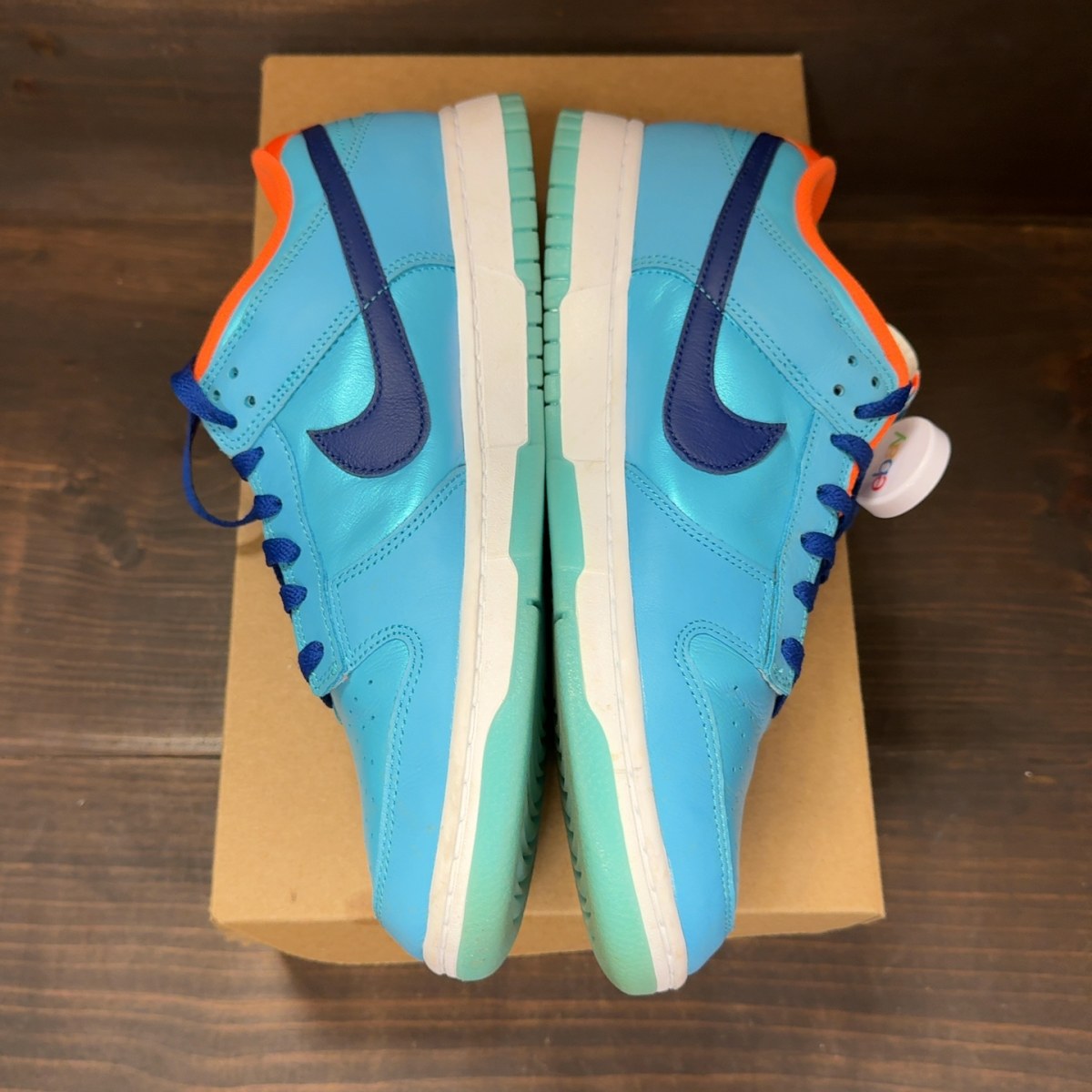Nike Dunk Low SE Baltic Blue Total Orange Size 11 (Pre-Owned) - Image 4