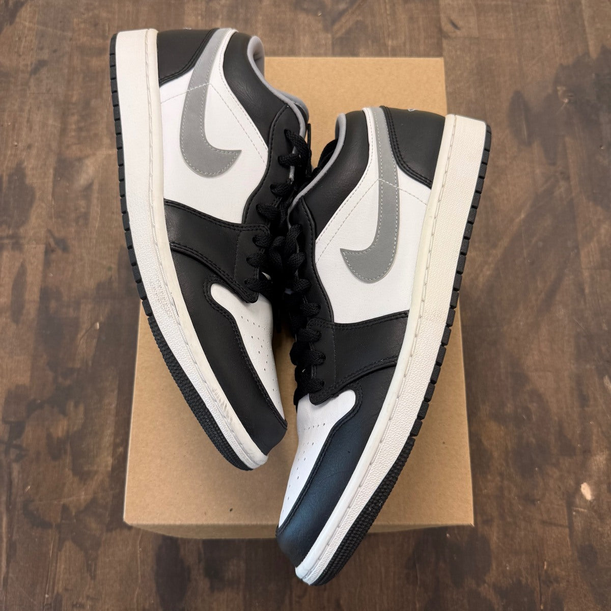 Jordan 1 Low Black White Grey Size 11 (Pre-Owned) - Image 1