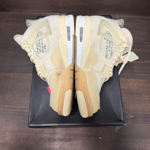 Jordan 4 Retro Off-White Sail (Women's) - Image 6