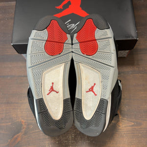 Jordan 4 Retro Black Canvas (GS) Size 7Y (Pre-Owned) - aux