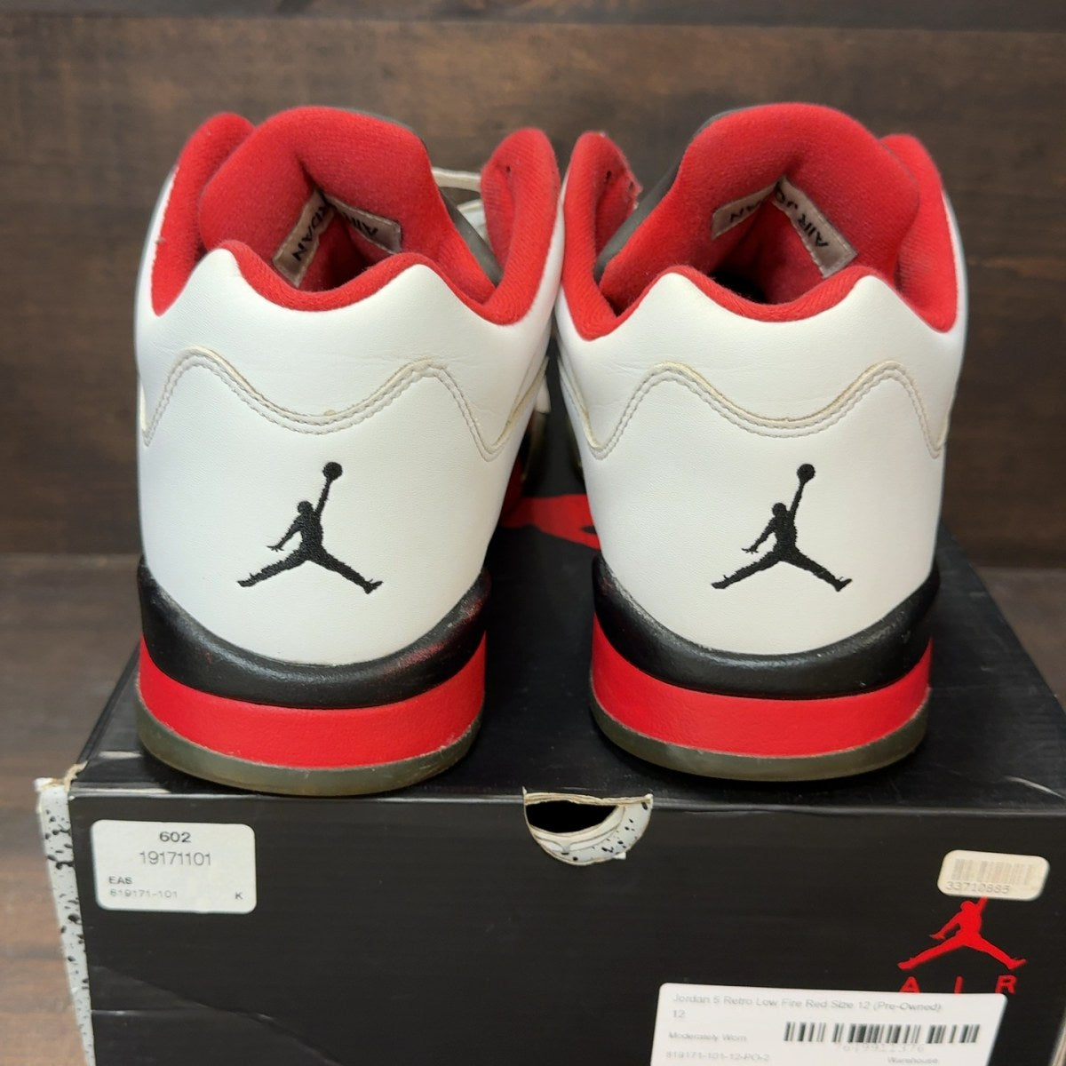 Jordan 5 Retro Low Fire Red Size 12 (Pre-Owned) - aux