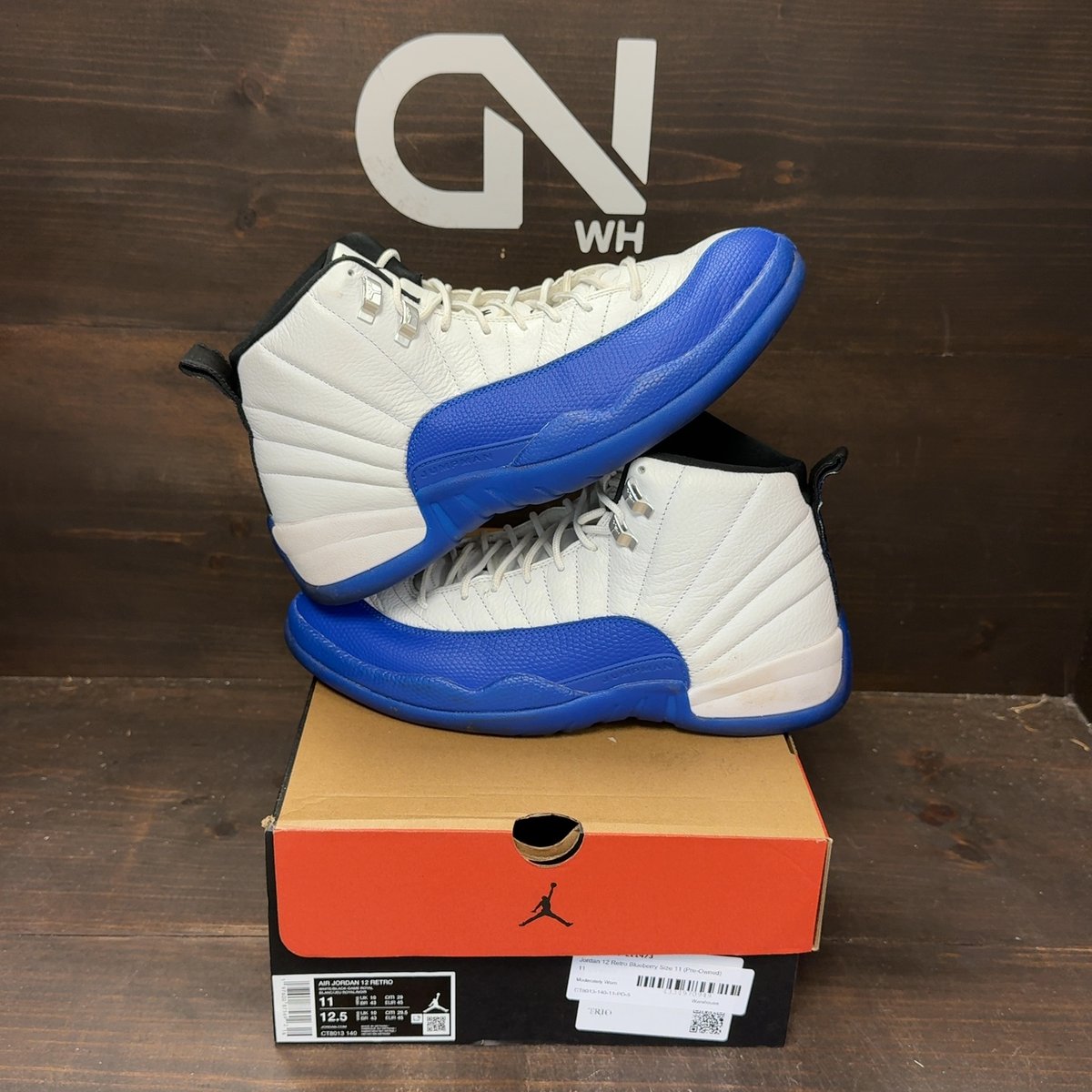 Jordan 12 Retro Blueberry Size 11 (Pre-Owned) - front