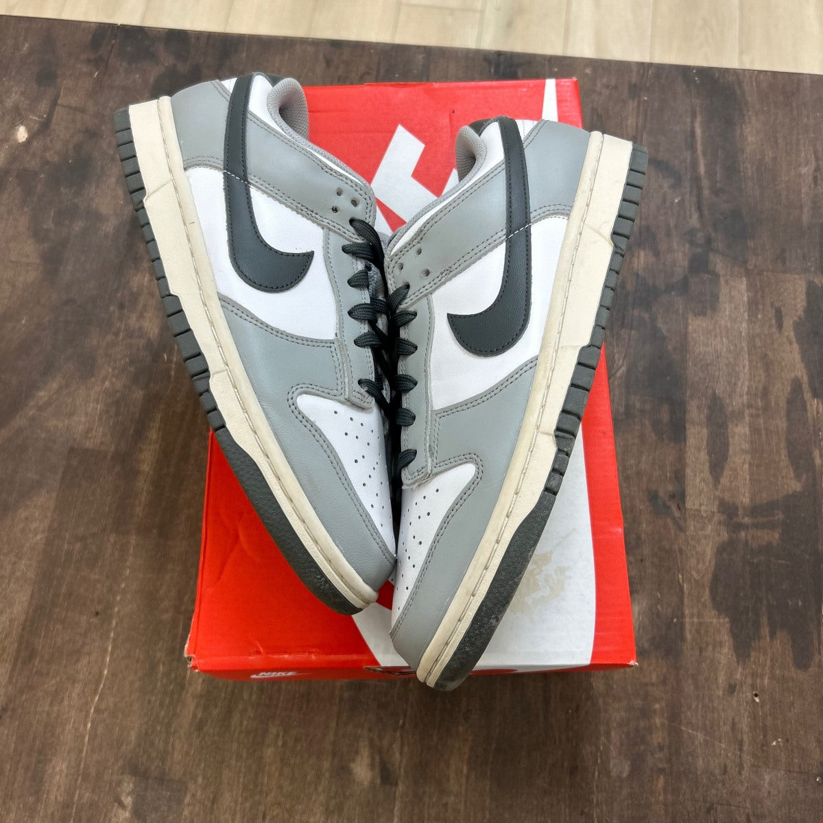 Nike Dunk Low Light Smoke Grey (Women's) Size 10W (Pre-Owned) - Image 1