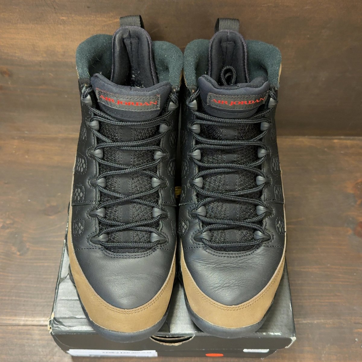 Jordan 9 Retro Olive (2024) Size 8.5 (Pre-Owned) - tag