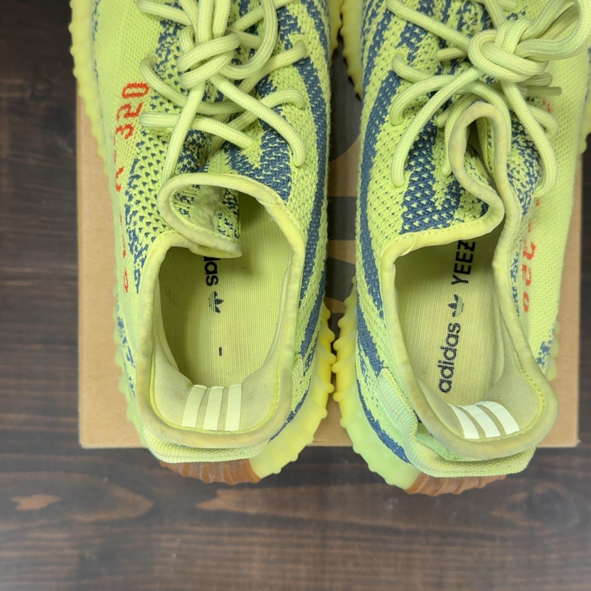 adidas Yeezy Boost 350 V2 Semi Frozen Yellow Size 12 (Pre-Owned) - Image 6