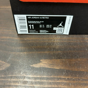 Jordan 12 Retro Black Game Royal Size 11 (Pre-Owned) - aux
