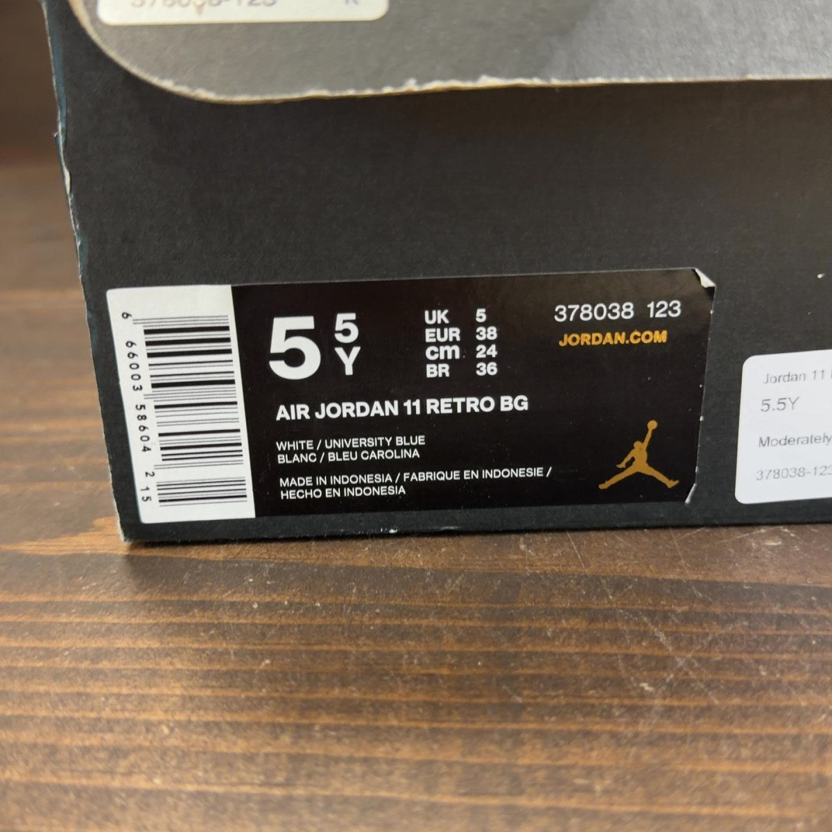 Jordan 11 Retro UNC Win Like 82 (GS) Size 5.5Y (Pre-Owned) - aux