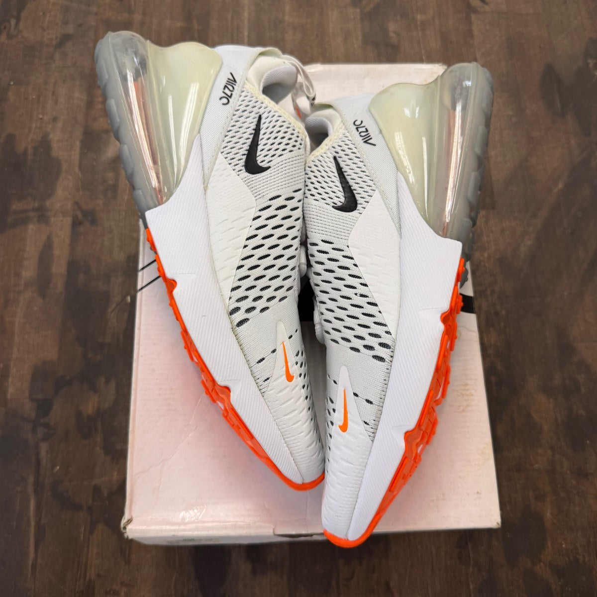 Nike Air Max 270 White Black Total Orange - Image 1
