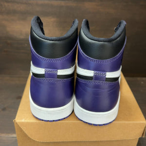 Jordan 1 Retro High Court Purple White Size 8.5 (Pre-Owned) - aux