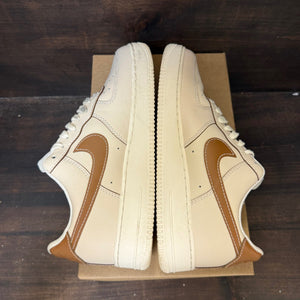 Nike Air Force 1 '07 Pearl White Pale Ivory Sail Light British Tan Size 9.5 (Pre-Owned) - Image 5