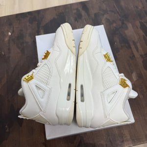 Jordan 4 Retro Metallic Gold (Women's) - Image 6