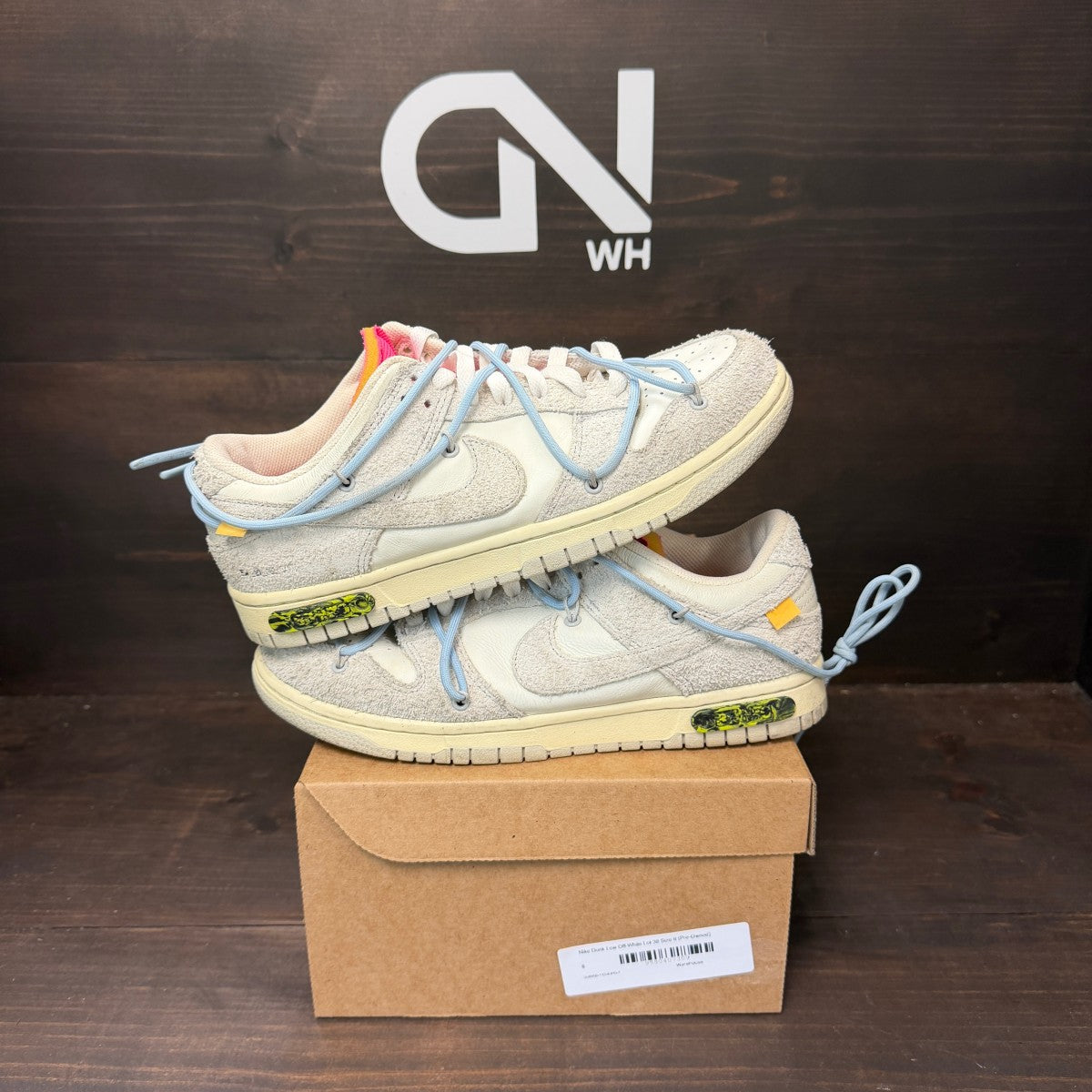 Nike Dunk Low Off-White Lot 38 Size 8 (Pre-Owned) - Image 1