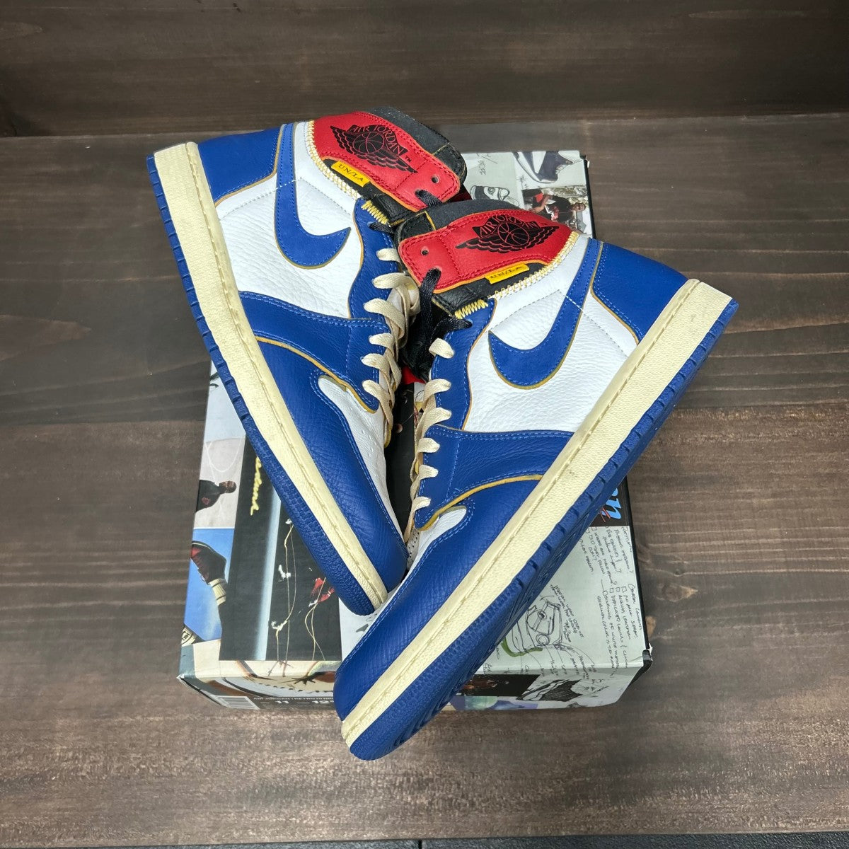 Jordan 1 Retro High Union Los Angeles Storm Blue Size 11 (Pre-Owned) - Image 2
