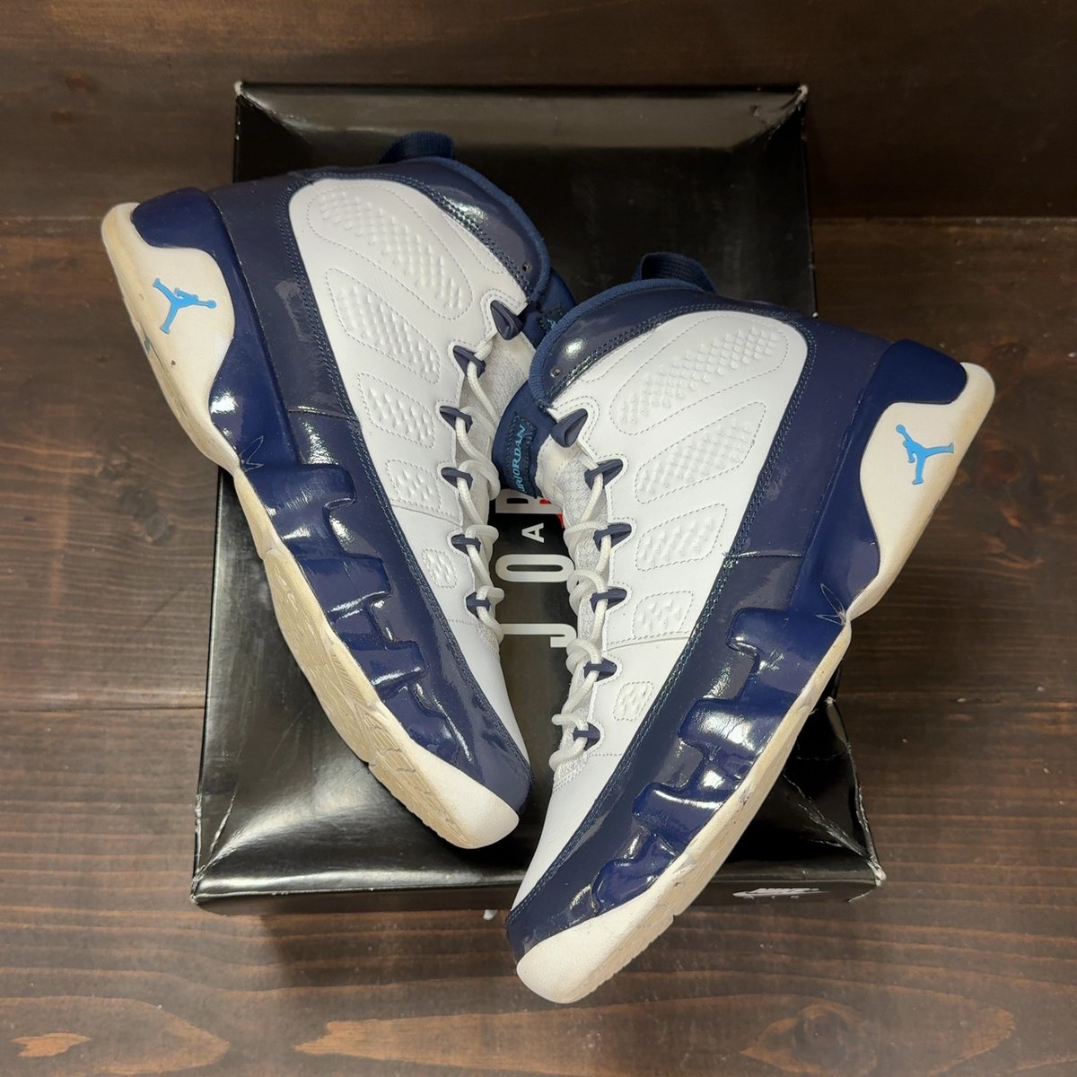 Jordan 9 Retro Pearl Blue Size 9.5 (Pre-Owned) - back