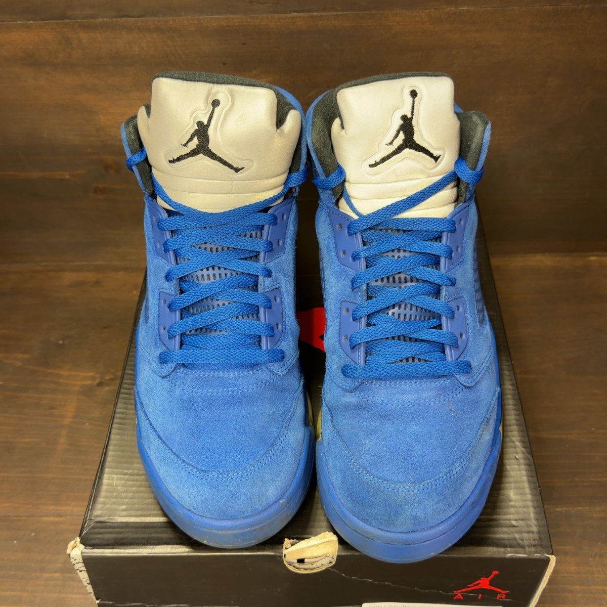 Jordan 5 Retro Blue Suede Size 12 (Pre-Owned) - Image 3