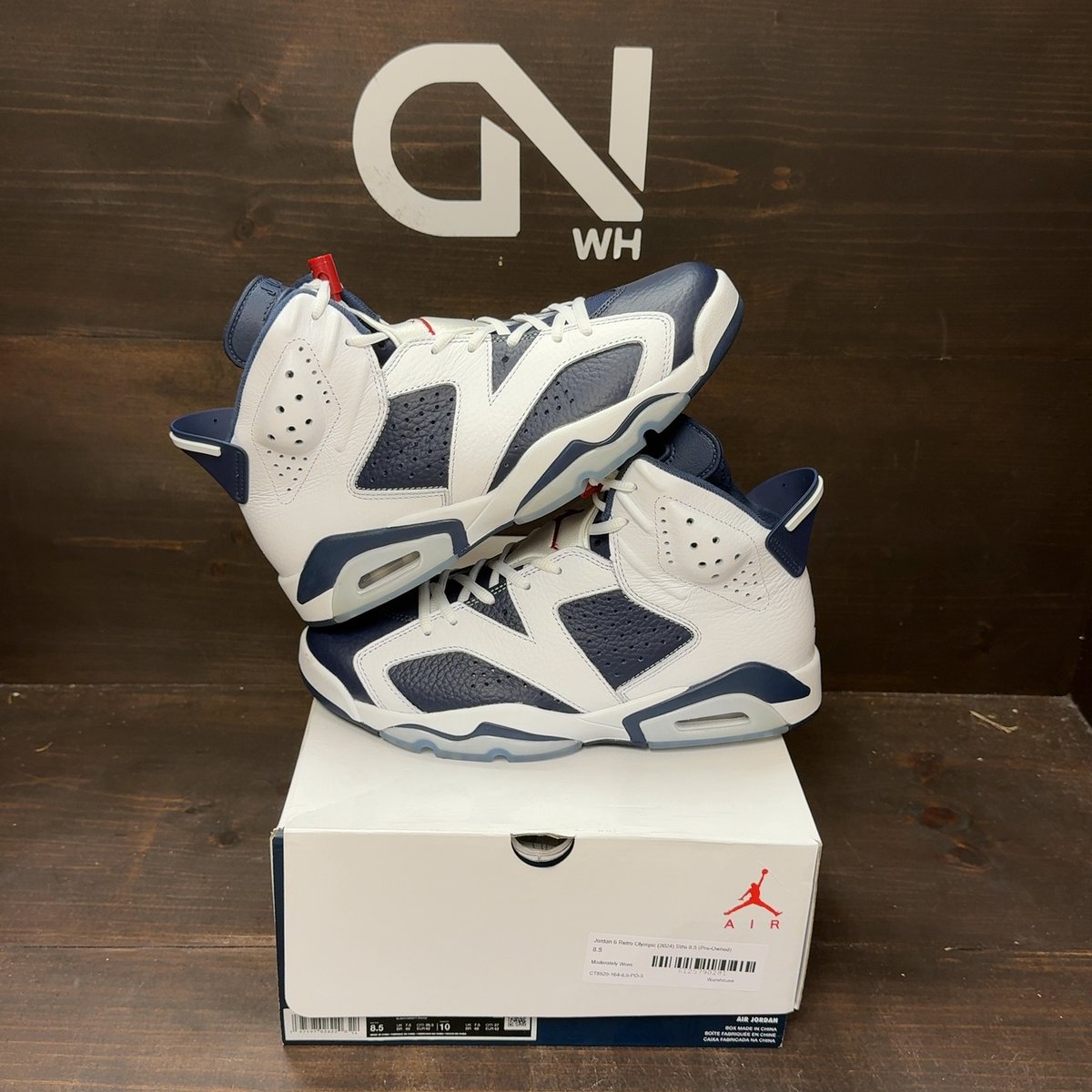 Jordan 6 Retro Olympic (2024) Size 8.5 (Pre-Owned) - front