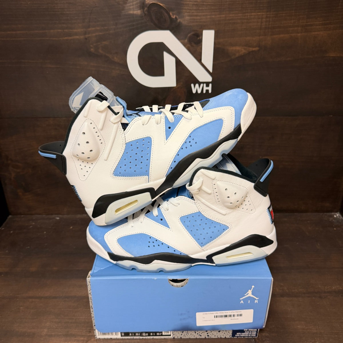 Jordan 6 Retro UNC White - Image 1