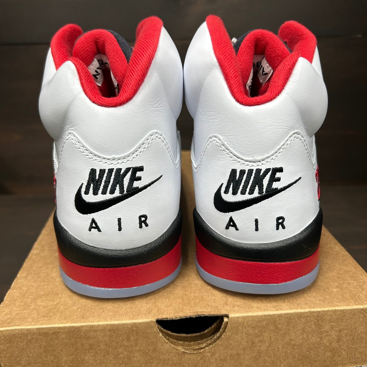 Jordan 5 Retro Fire Red Black Tongue (2025) - Image 5