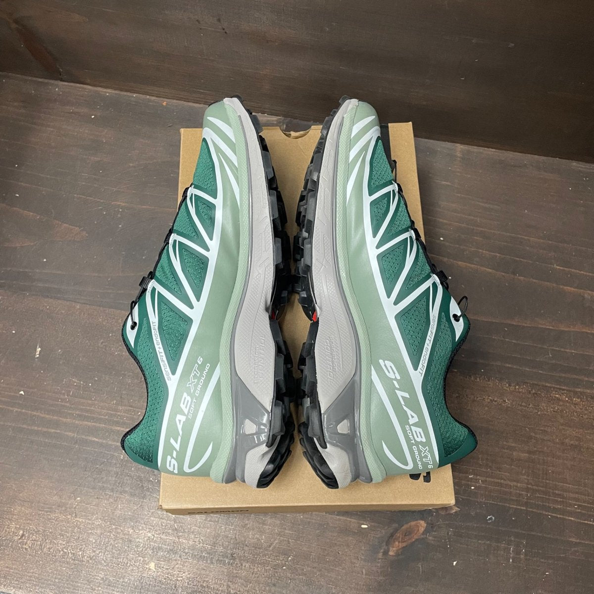 Salomon XT-6 Bistro Green Milieu Size 11 (Pre-Owned) - box