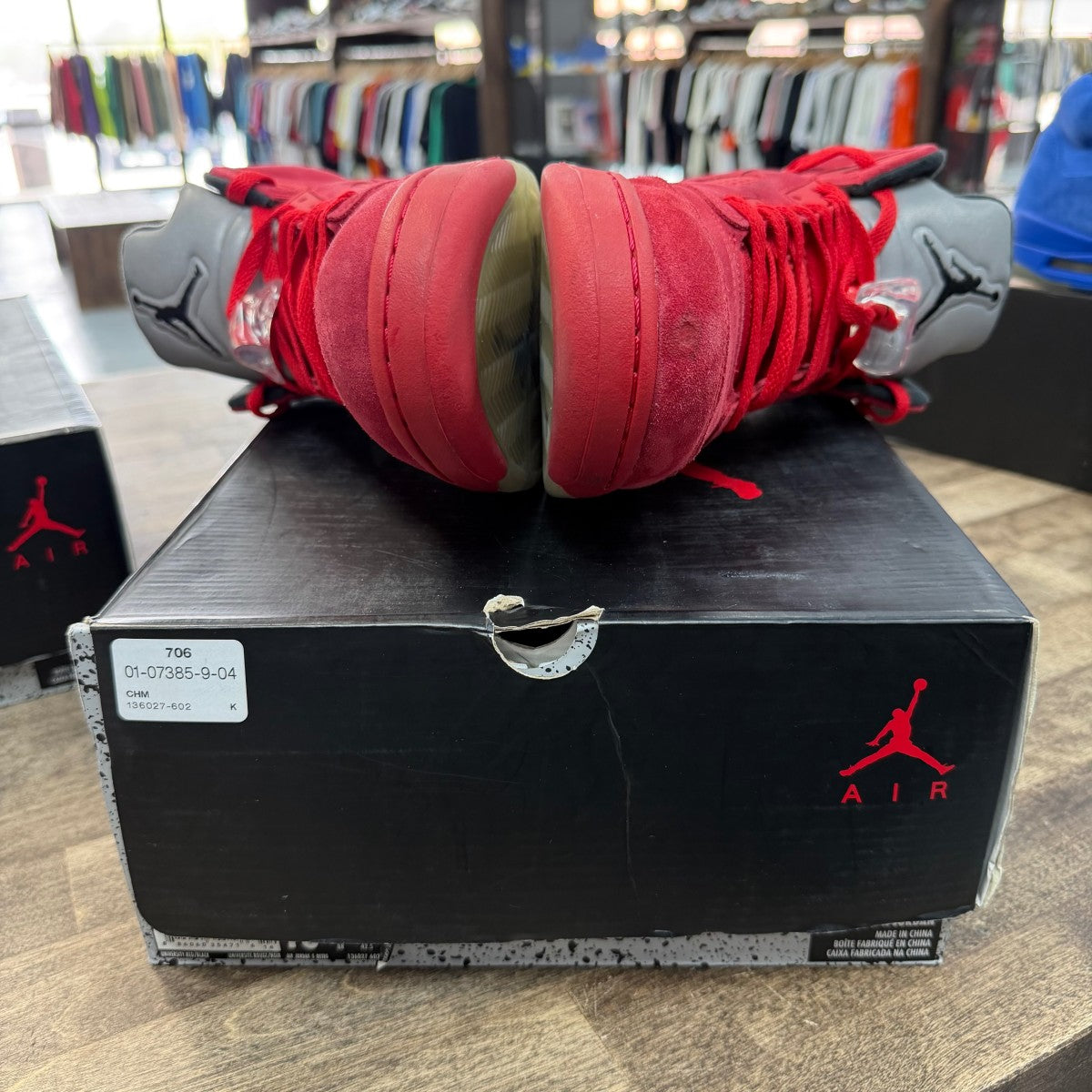 Jordan 5 Retro Red Suede - Image 6