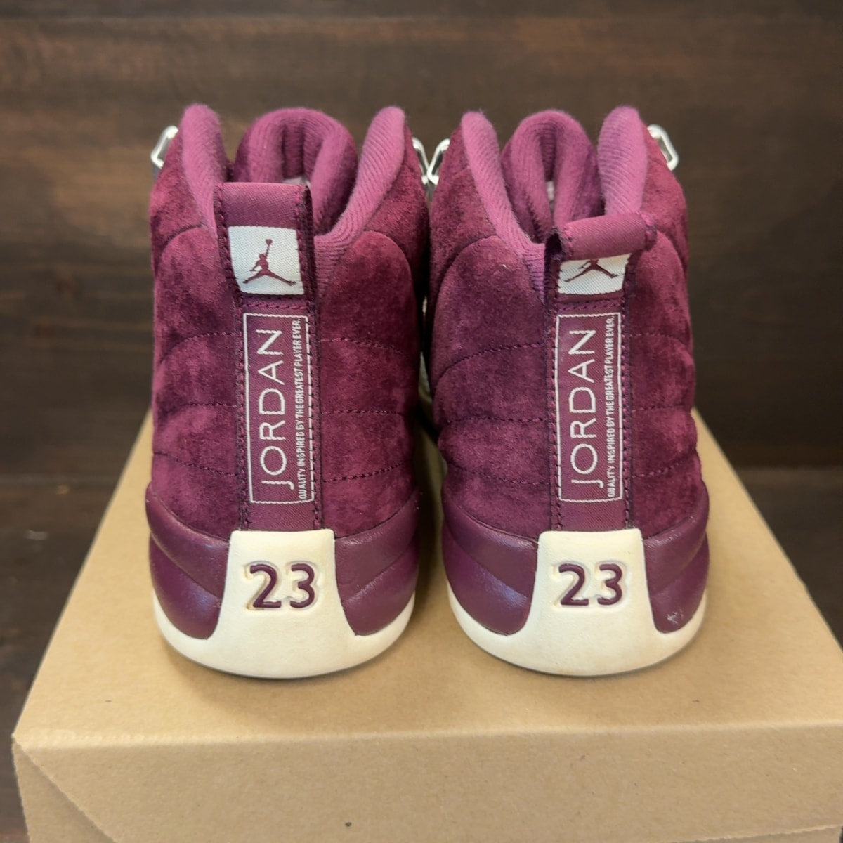 Jordan 12 Retro Bordeaux (GS) Size 5.5Y (Pre-Owned) - Image 5