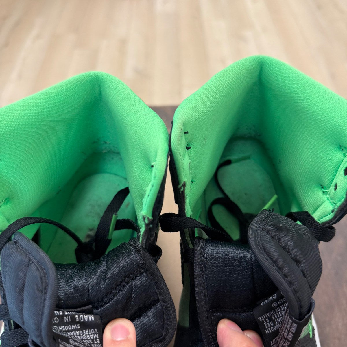 Jordan 1 Retro High Zoom Zen Green Size 10 (Pre-Owned) - Image 3