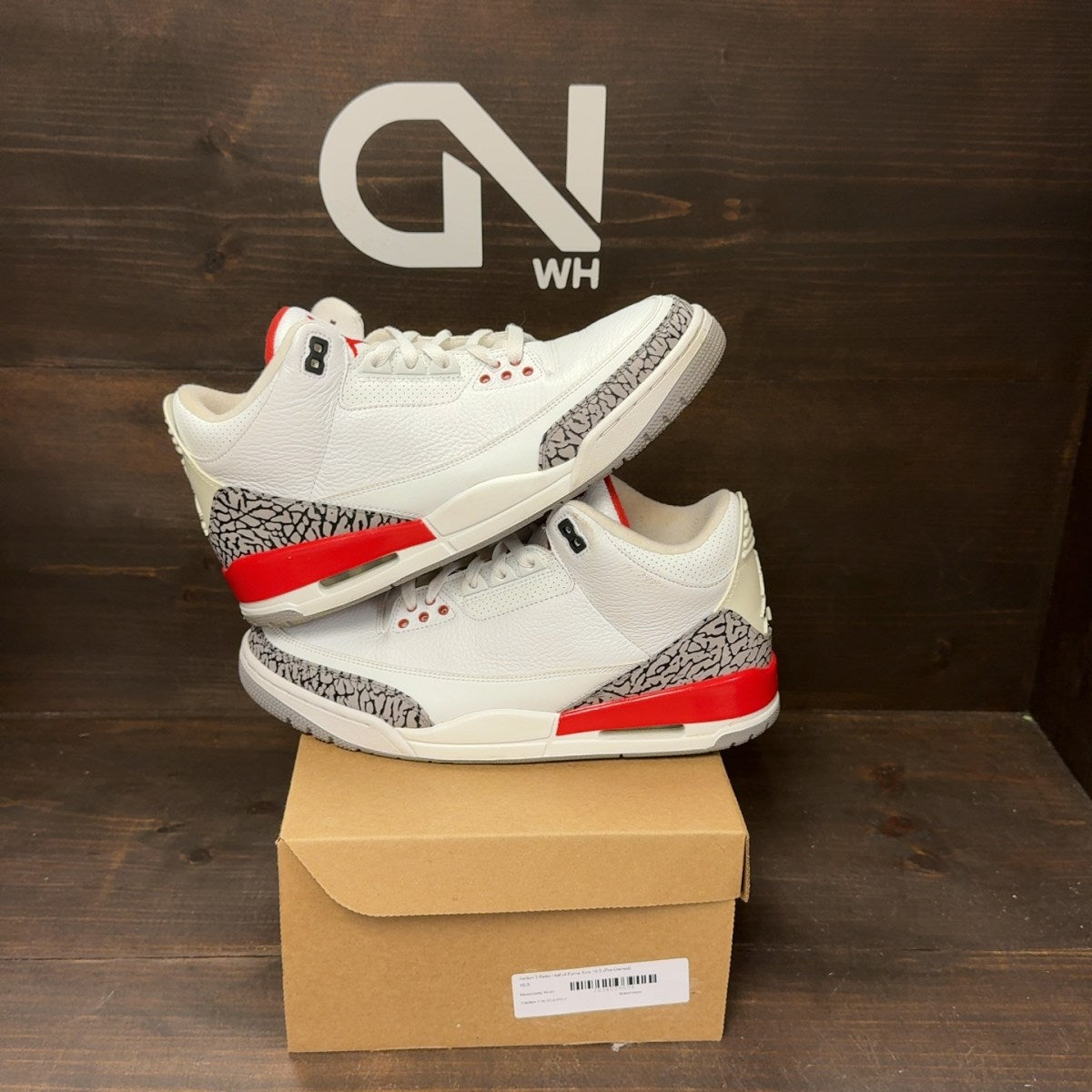 Jordan 3 Retro Hall of Fame Size 10.5 (Pre-Owned) - Image 1