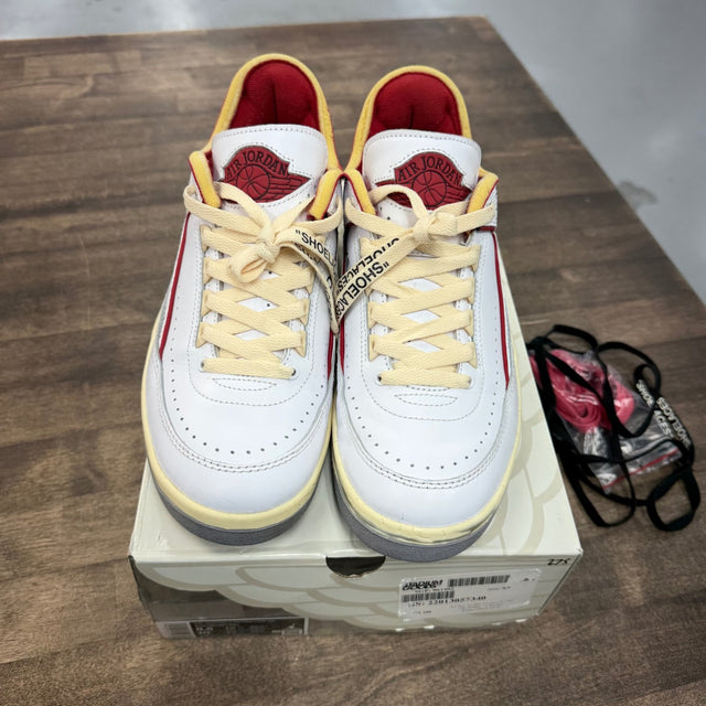 Jordan 2 Retro Low SP Off-White White Red - Image 2