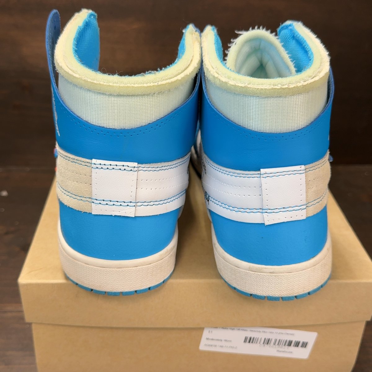 Jordan 1 Retro High Off-White University Blue Size 11 (Pre-Owned) - aux