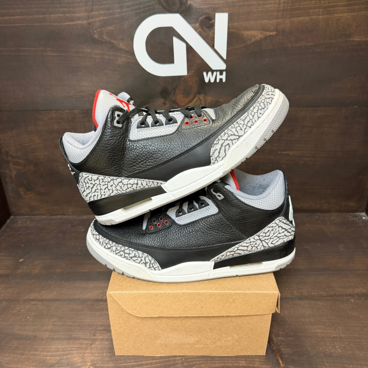 Jordan 3 Retro Black Cement (2018) Size 11 (Pre-Owned) - Image 1