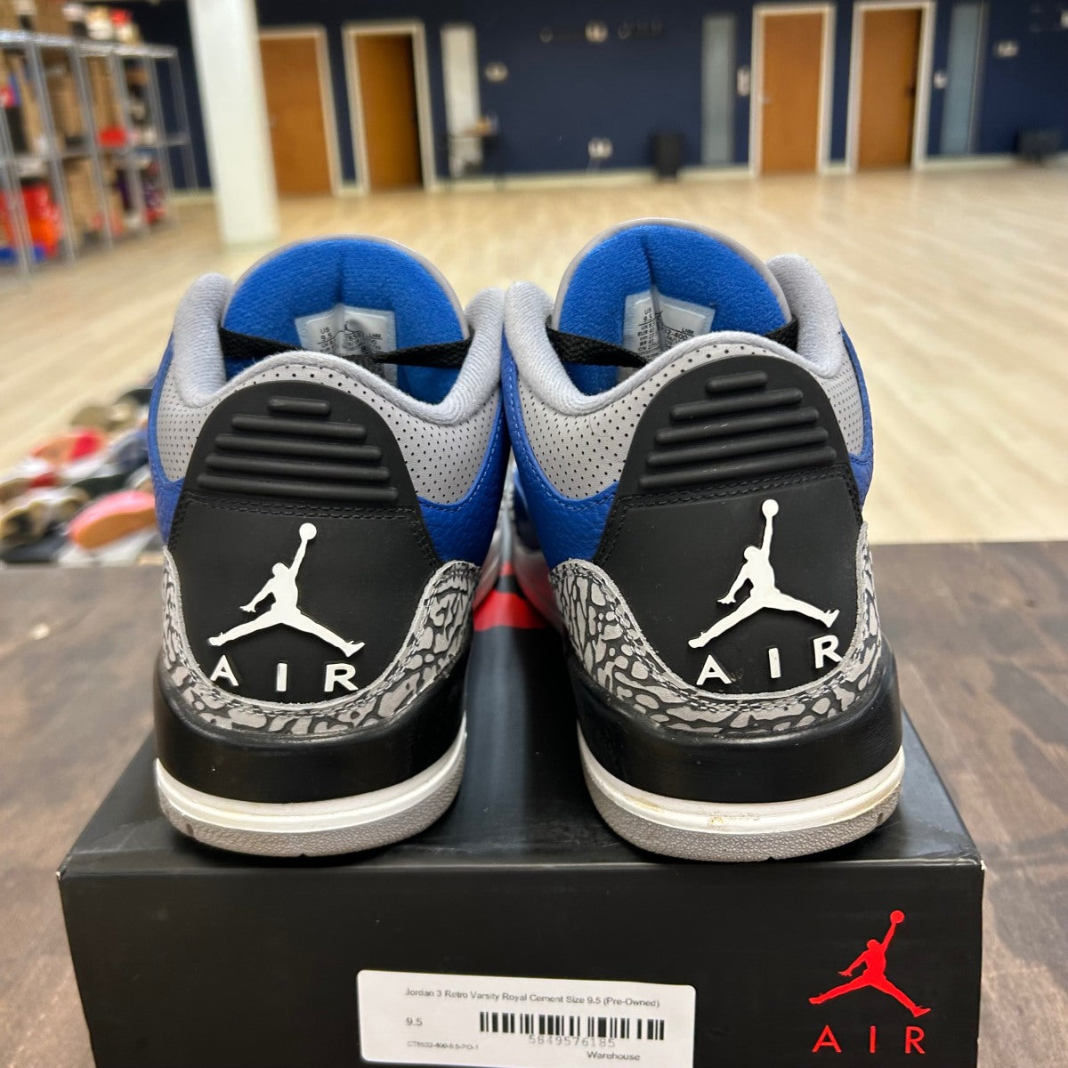 Jordan 3 Retro Varsity Royal Cement - Image 4