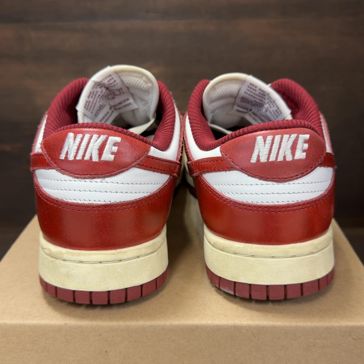 Nike Dunk Low PRM Vintage Team Red (Women's) Size 8.5W (Pre-Owned) - aux