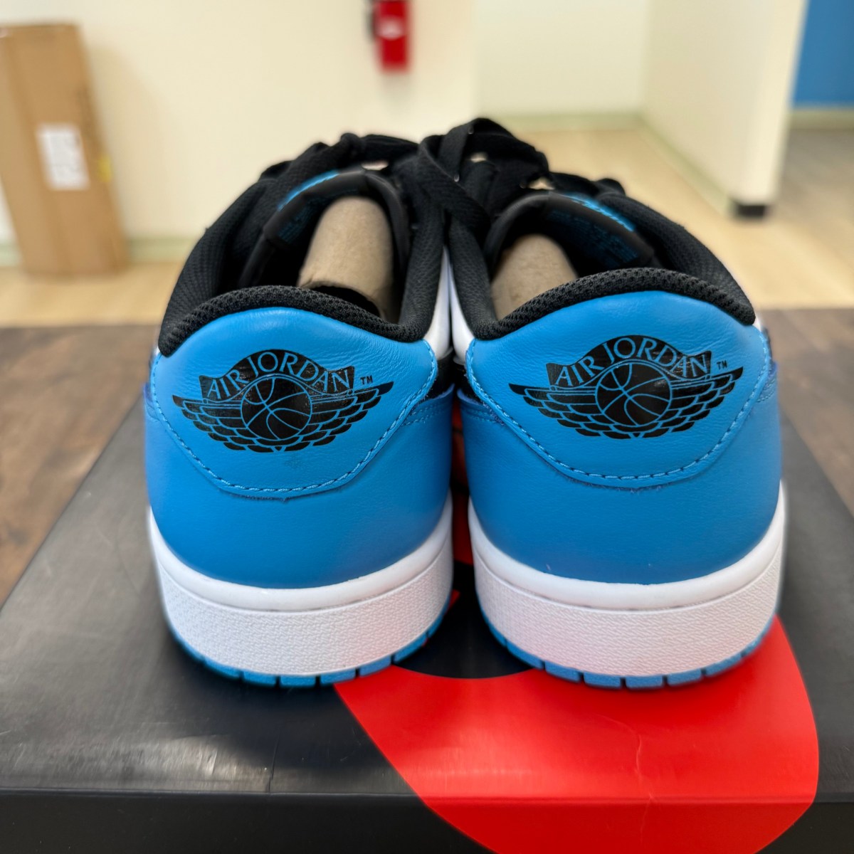 Jordan 1 Retro Low OG Black Dark Powder Blue - Image 4