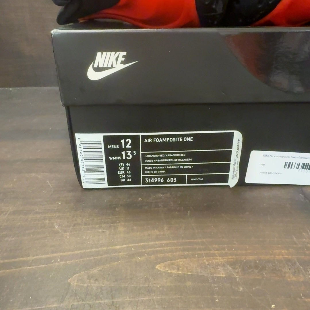Nike Air Foamposite One Habanero Red - Image 8