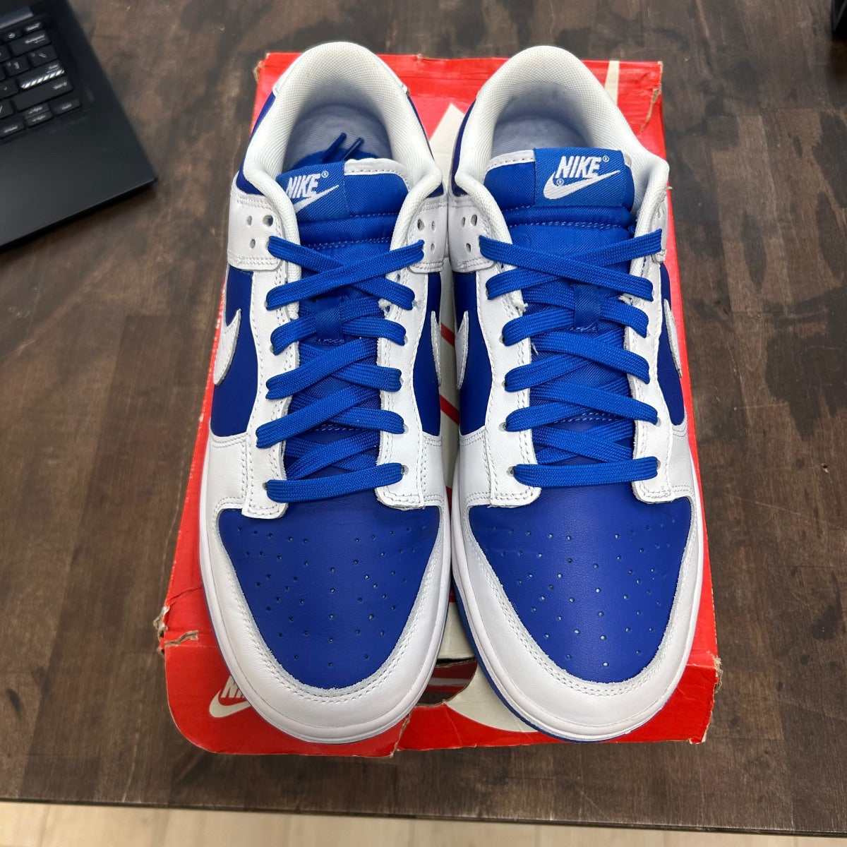Nike Dunk Low Racer Blue White - Image 2