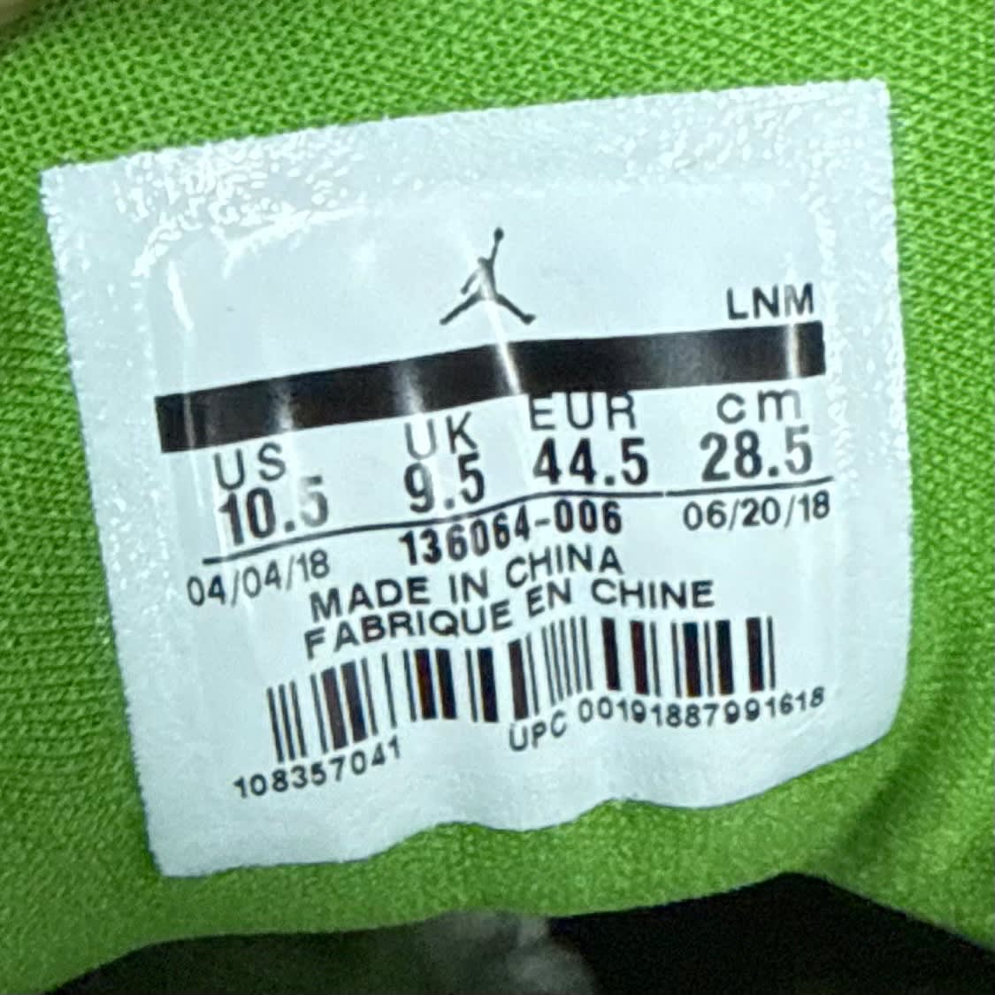 Jordan 3 Retro Chlorophyll Size 10.5 (Pre-Owned) - aux