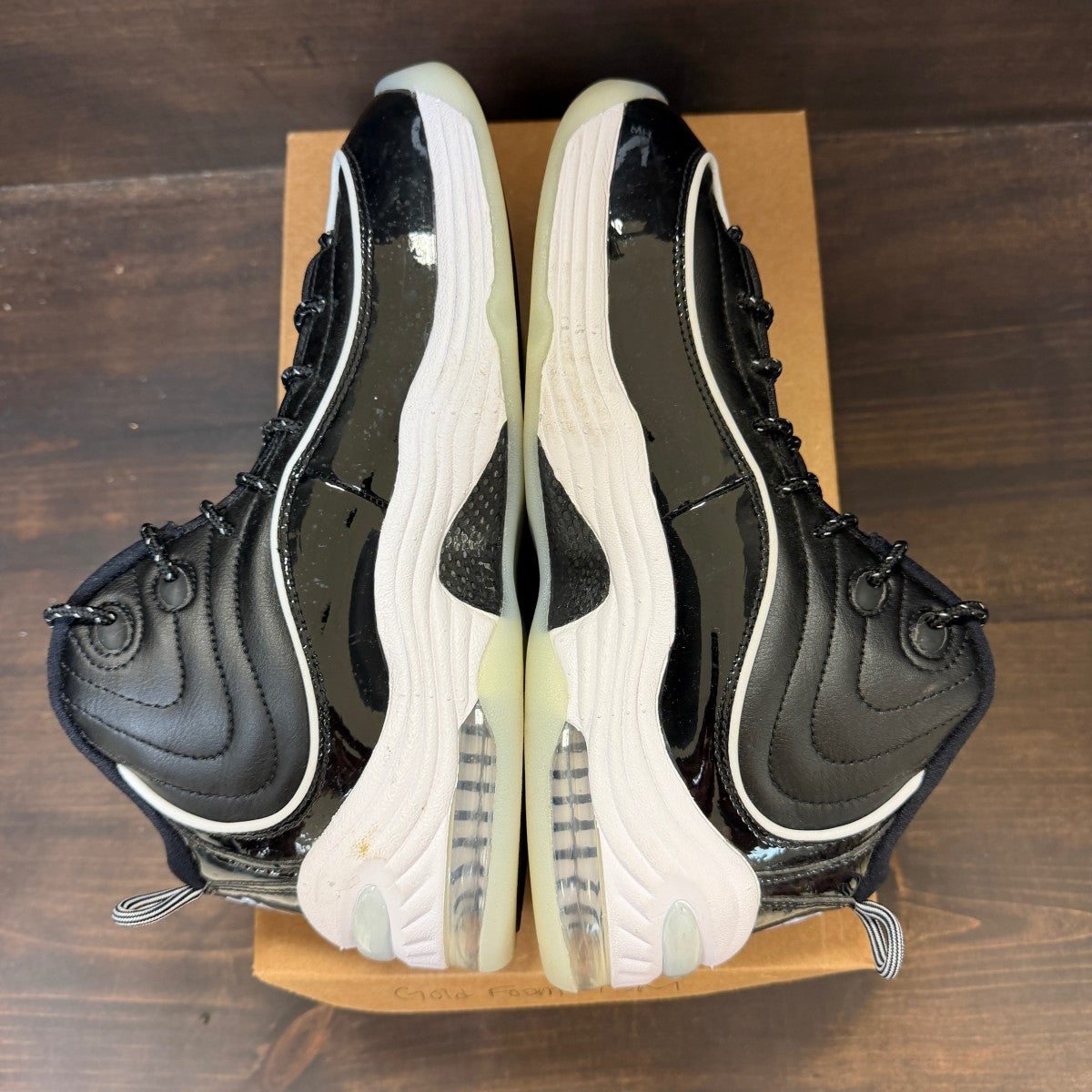 Nike Air Penny 2 Black Patent Football Grey Size 9.5 (Pre-Owned) - Image 6
