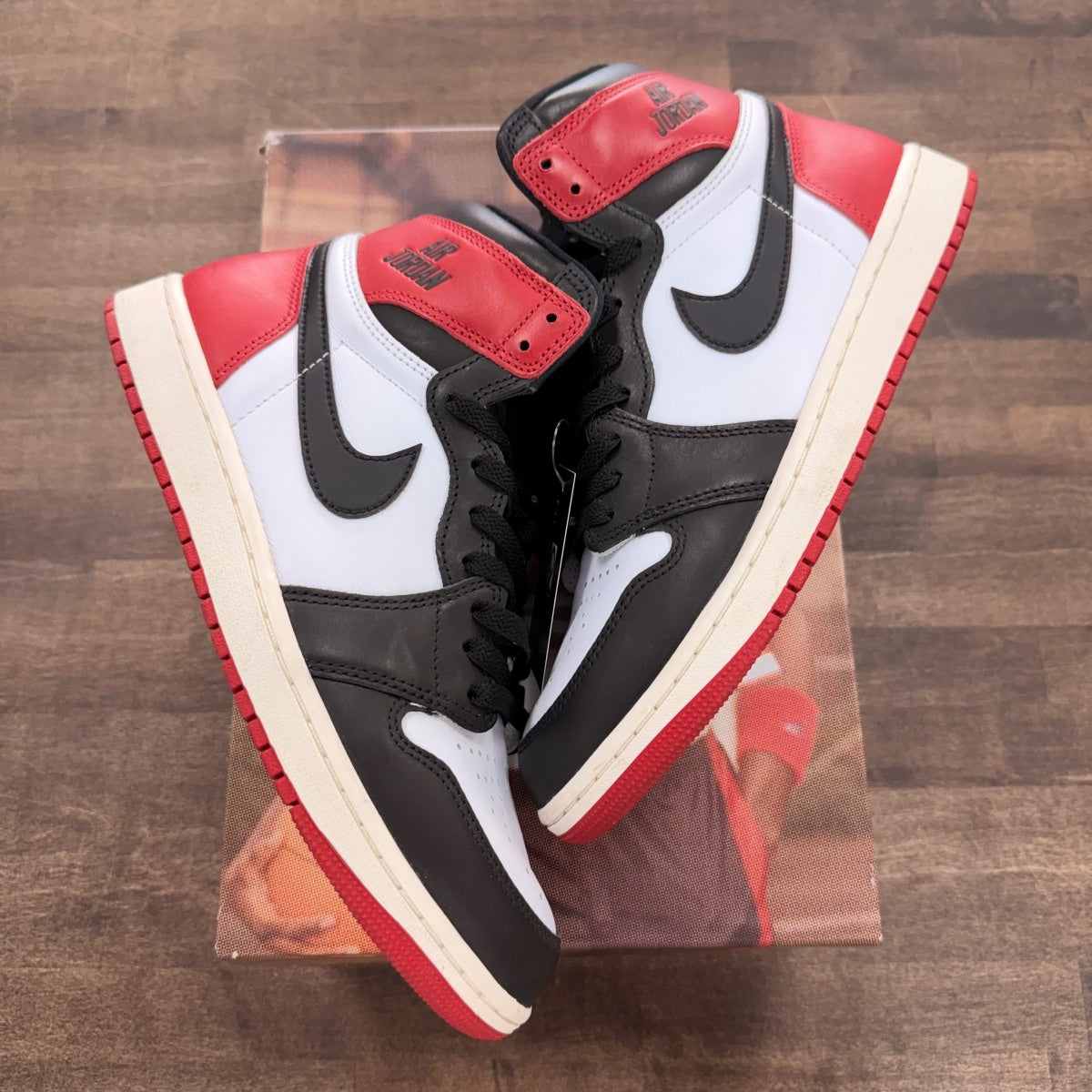 Jordan 1 Retro High OG Black Toe Reimagined - Image 1