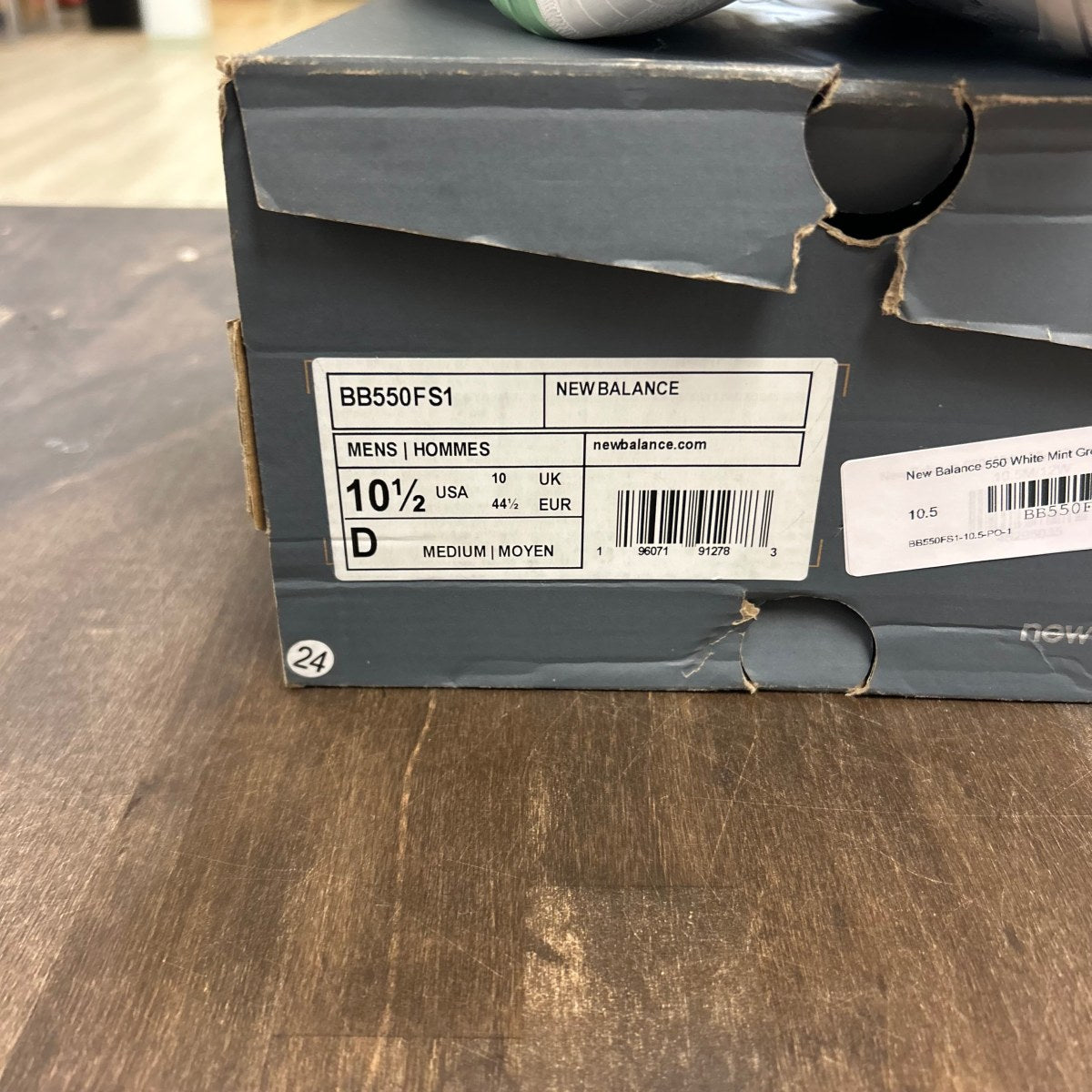 New Balance 550 White Mint Green - Image 6