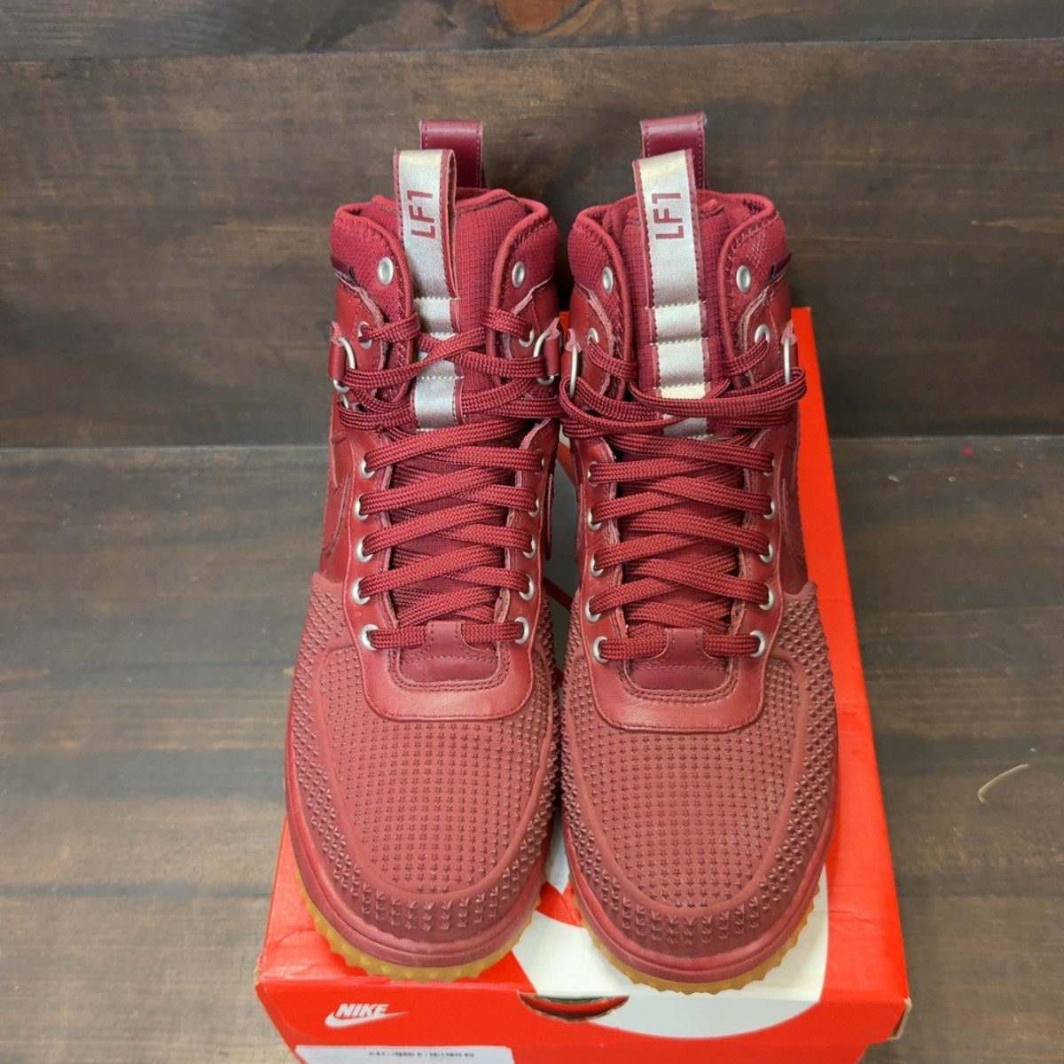Nike Lunar Force 1 Duckboot Team Red Gum Size 10.5 (Pre-Owned) - Image 3