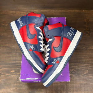 Nike SB Dunk High Supreme By Any Means Navy - Image 2