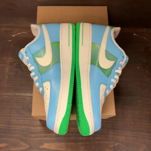 Nike Air Force 1 Low '07 Aquarius Blue Vapor Green Size 10.5 (Pre-Owned) - Image 4