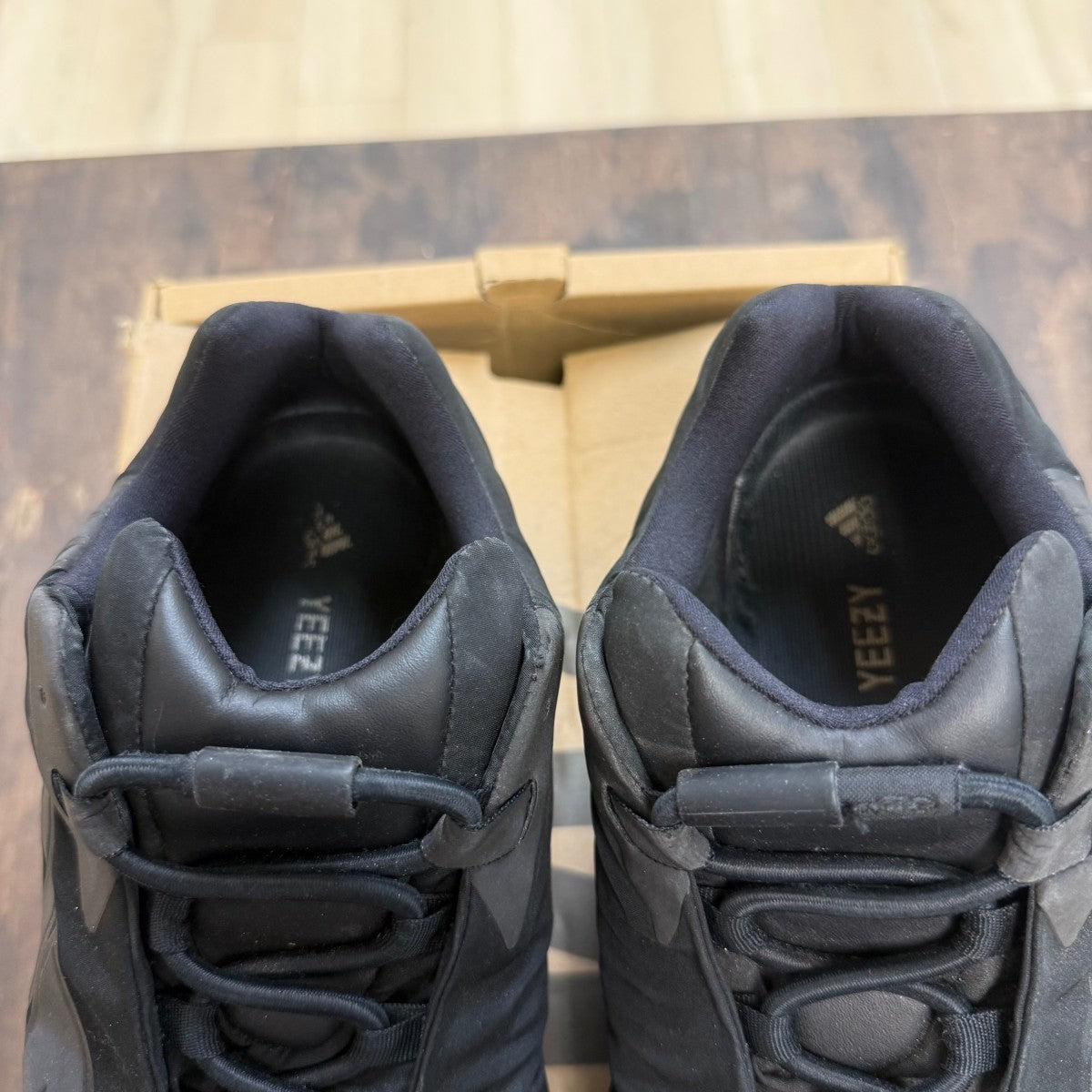 adidas Yeezy Boost 700 MNVN Triple Black Size 12 (Pre-Owned) - Image 3