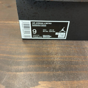 Jordan 4 Retro Black Cat (2025) Size 9 (Pre-Owned) - aux