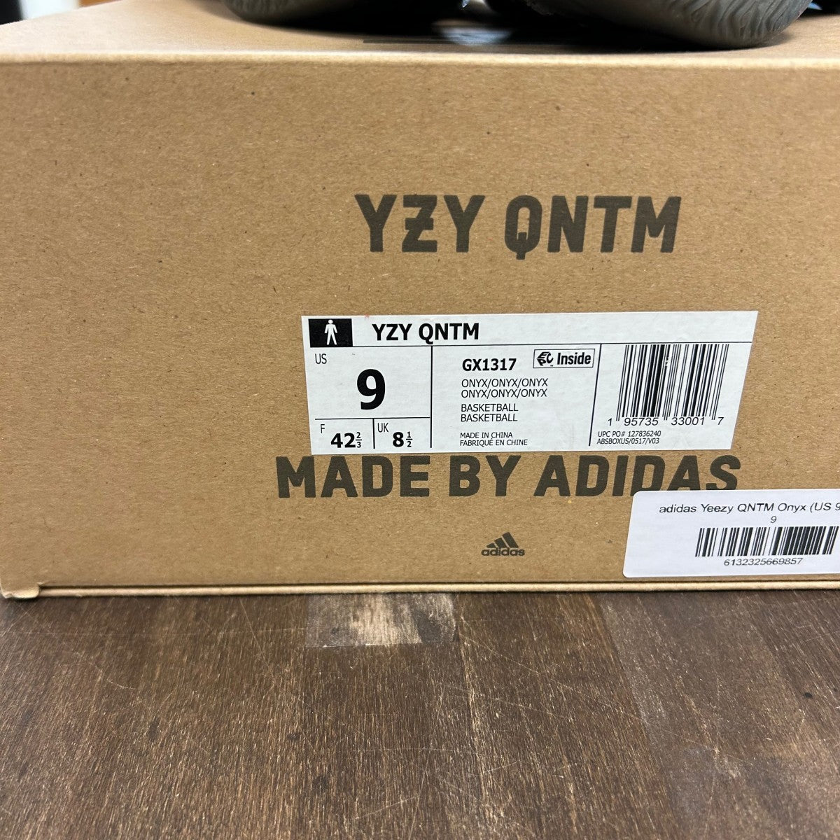 adidas Yeezy QNTM Onyx (US 9) (USED) Size 9 (Pre-Owned) - Image 6