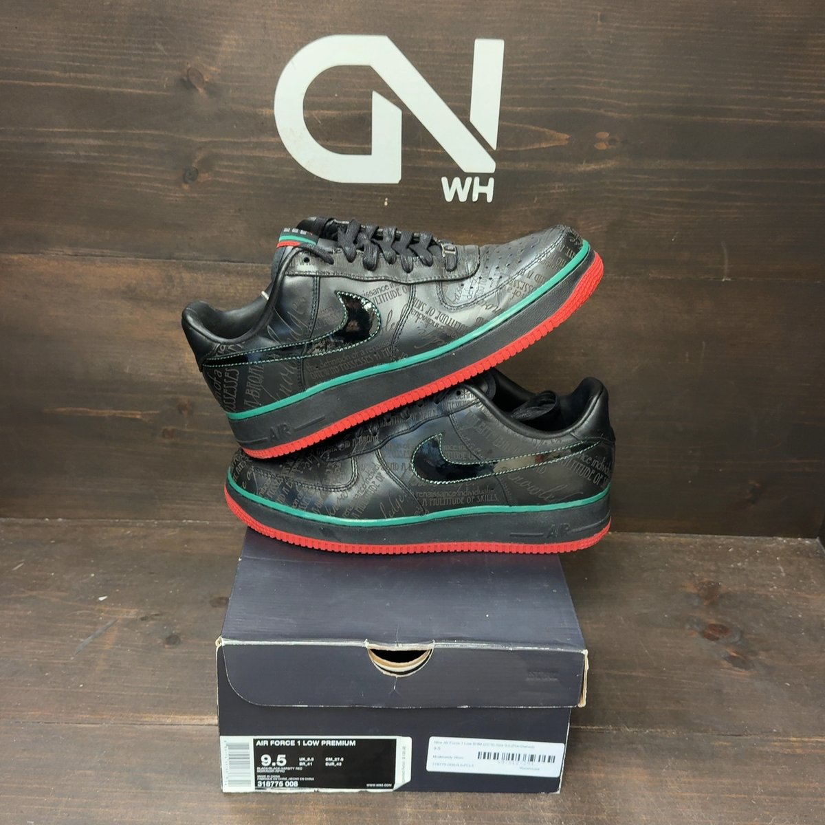 Nike Air Force 1 Low BHM (2010) Size 9.5 (Pre-Owned) - front
