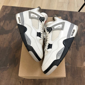 Jordan 4 Retro White Cement (2025) Size 10 (Pre-Owned) - Image 1