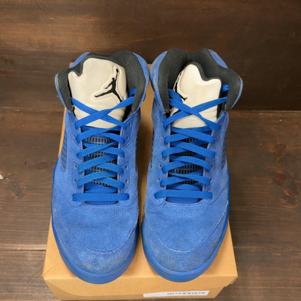 Jordan 5 Retro Blue Suede Size 8.5 (Pre-Owned) - tag