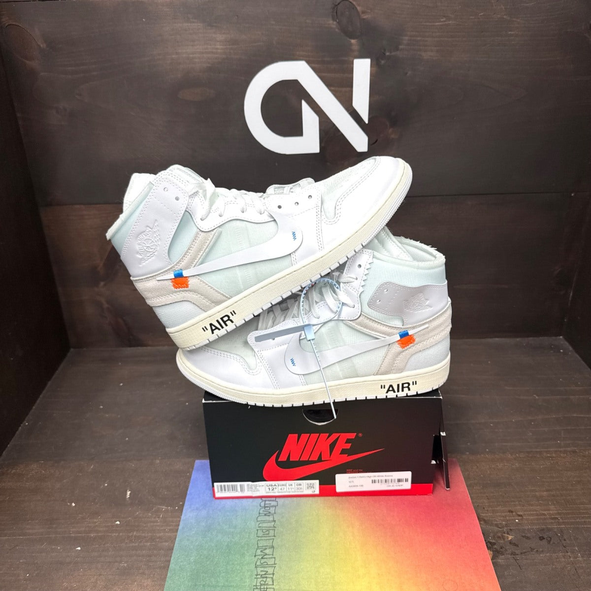 Jordan 1 Retro High Off-White Alaska Size 12.5 (Pre-Owned) - front